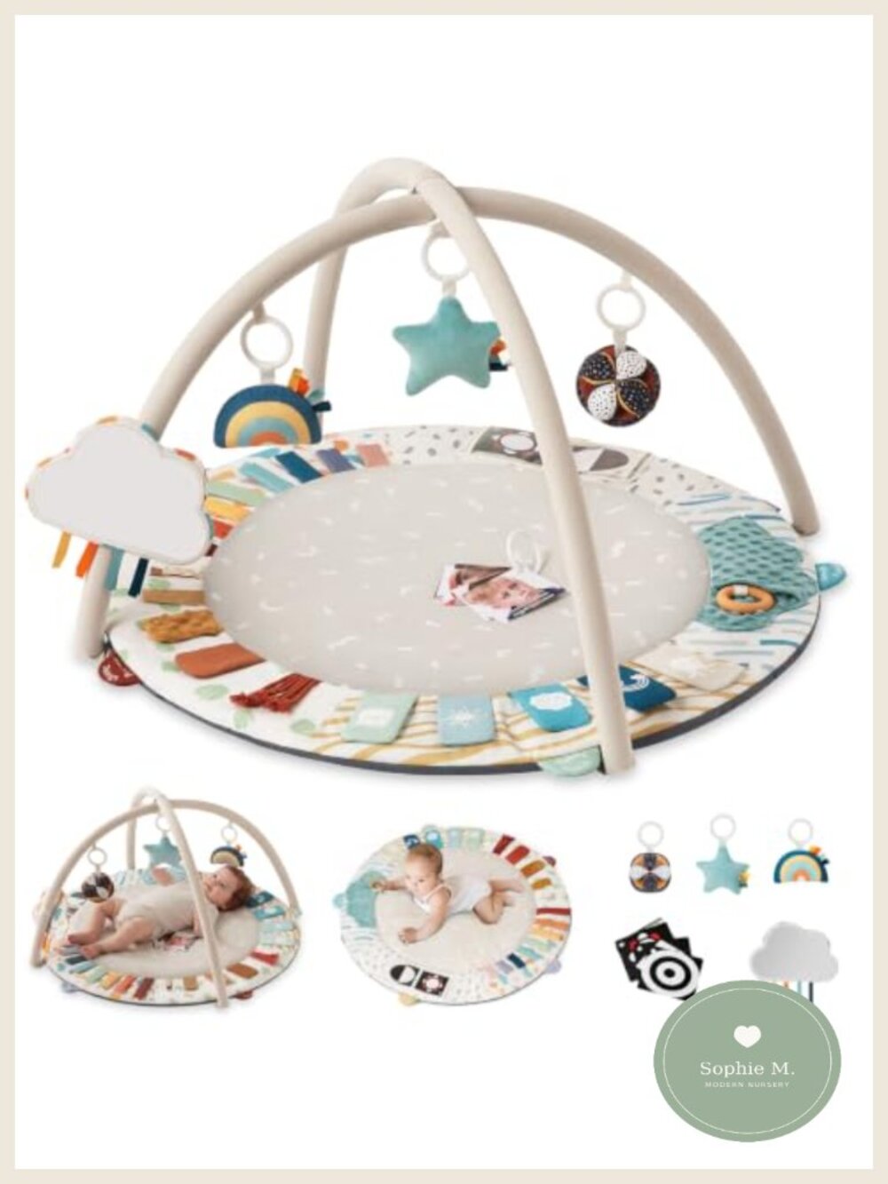 Baby Play Gym 5 Development Zones Tummy Time Activity Mat